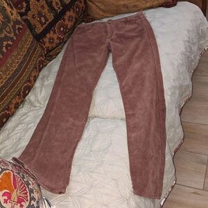 WOMENS BROWN COR DUROY FLARES.
